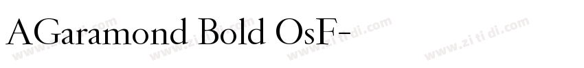 AGaramond Bold OsF字体转换